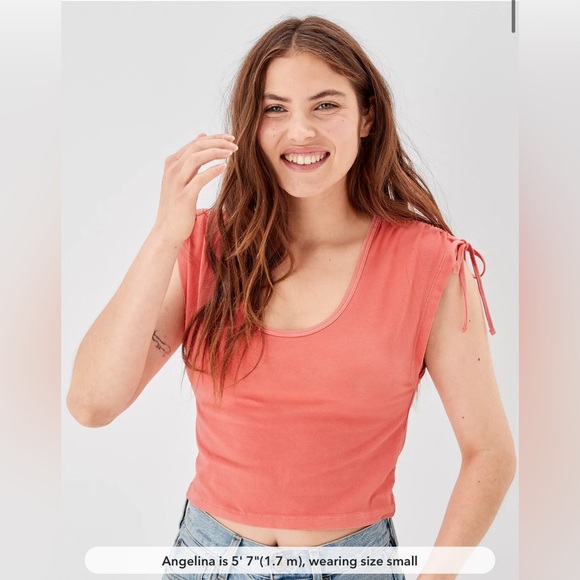 AE Cinch Shoulder Tee - Picture 2 of 5